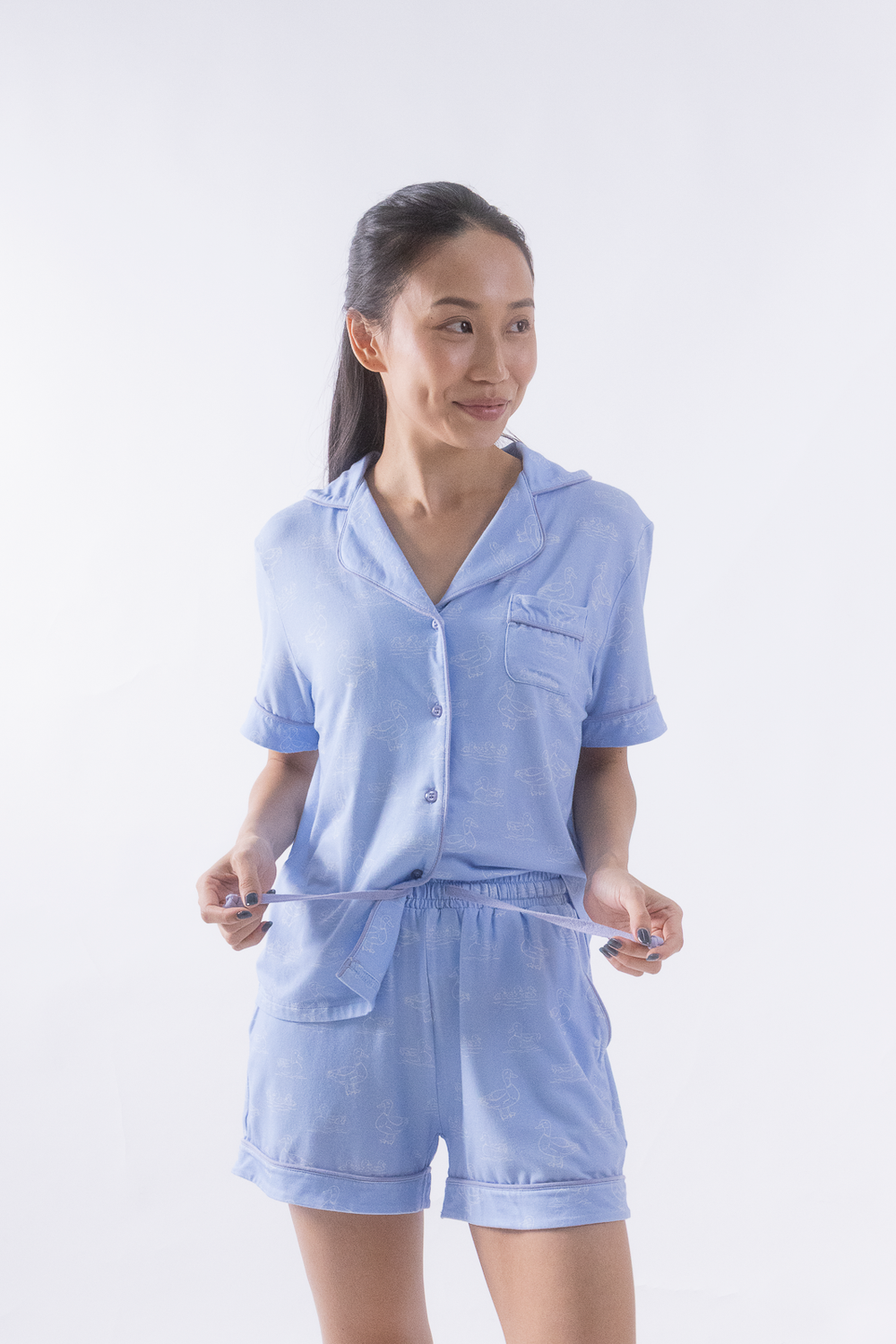 Soft Quacks Cloud PJ Set – Short Sleeve Top + Shorts