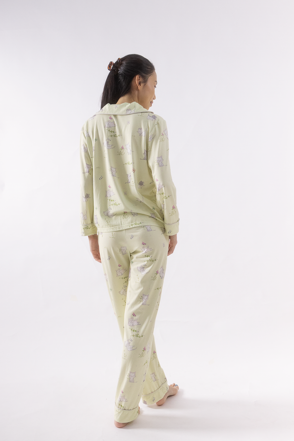 Kitten Meadow Adult Cloud PJ Long Sleeve Set