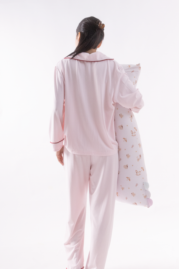 Petal Pink Adult Cloud PJ Long Sleeve Set