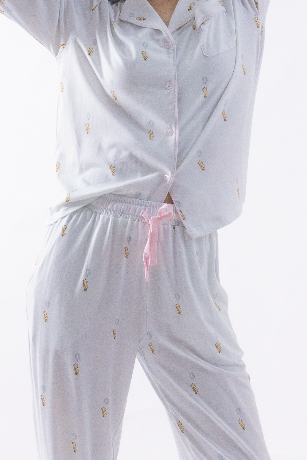 Up, Little Bear Adult Cloud PJ Long Sleeve Set