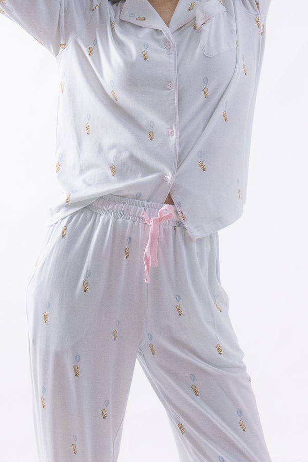 Up, Little Bear Adult Cloud PJ Long Sleeve Set