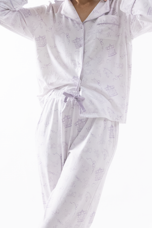 Lavender Haze Toile Adult Cloud PJ Long Sleeve Set