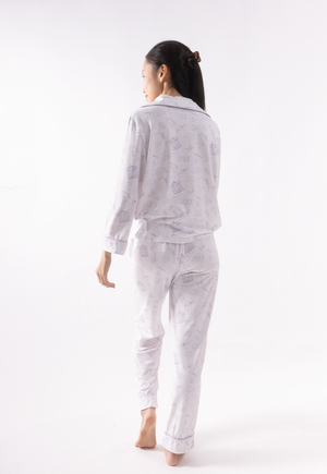 Lavender Haze Toile Adult Cloud PJ Long Sleeve Set