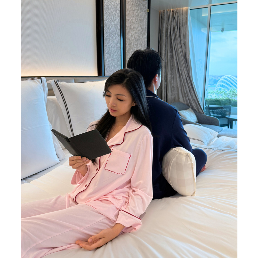Petal Pink Adult Cloud PJ Long Sleeve Set