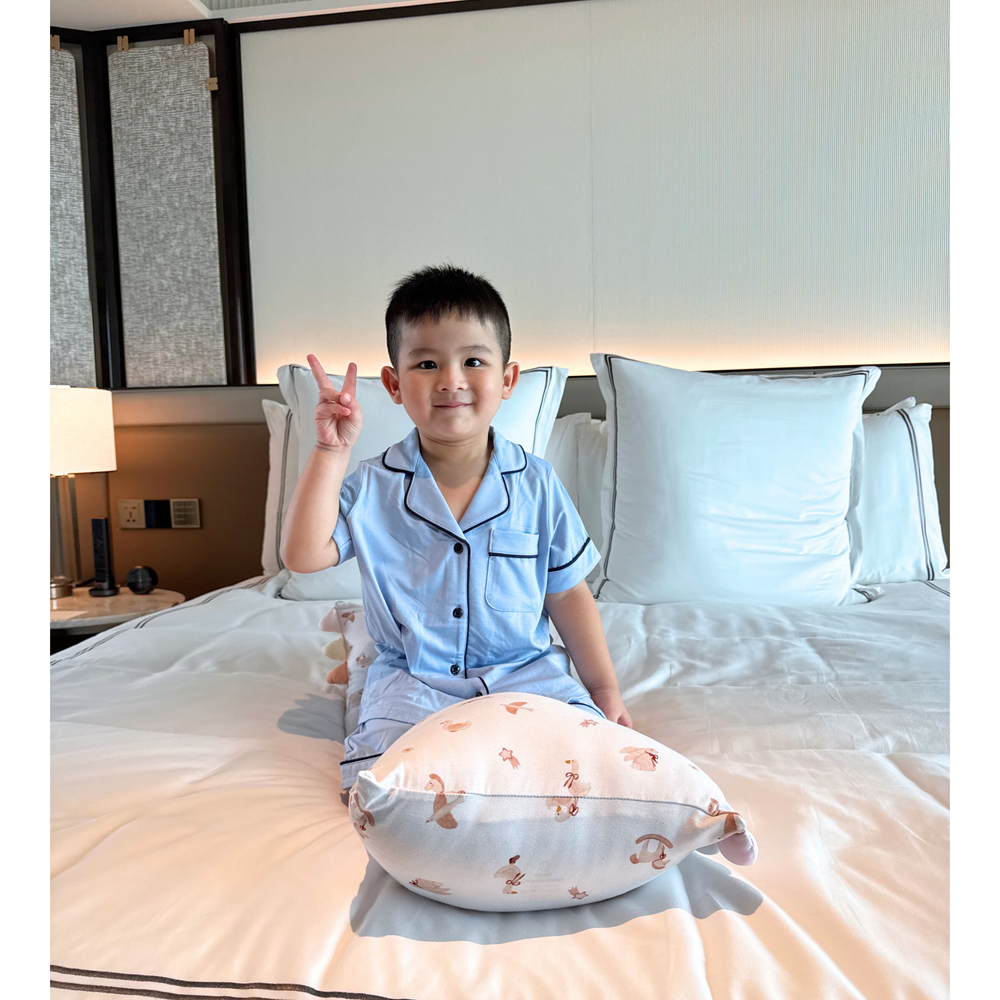 Soft Blue Kids PJ Set (Short & Long Sleeve)