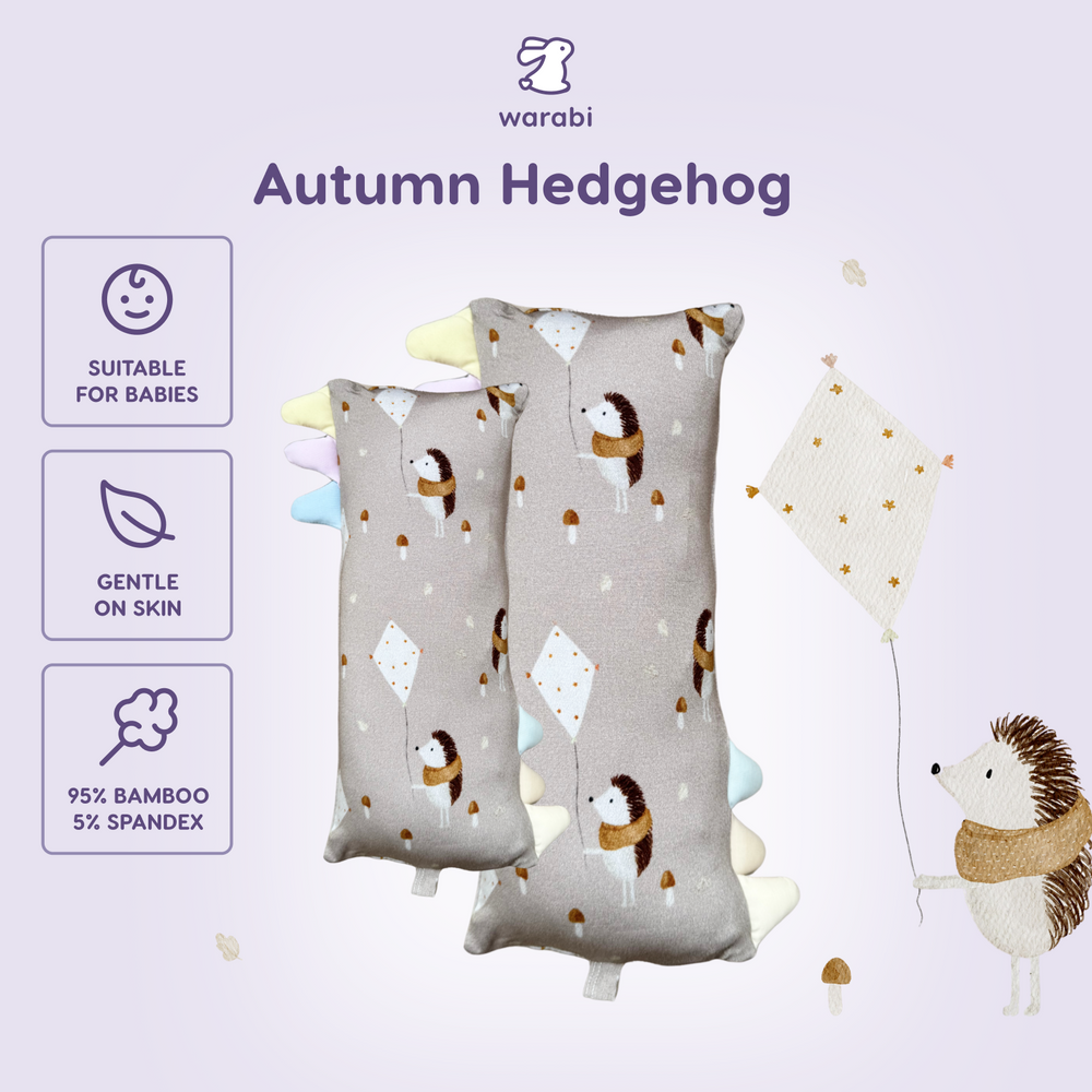Autumn Hedgehog Snuggle Bamboo Pillow