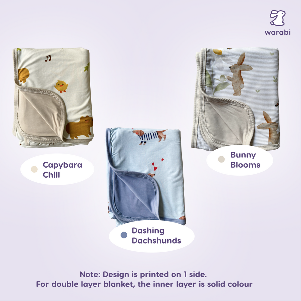 Bamboo Snuggle Blanket – Ultra-Soft, Breathable, Baby-Safe, Lightweight & Cozy for All Temperature