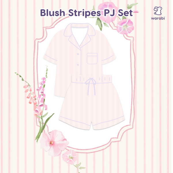 [BUNDLE of 3] Cloud PJ Set — Short Sleeve Top and Bottoms