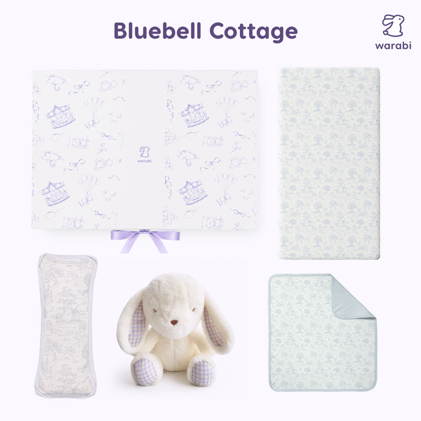 Warabi Signature Gift Box 🎁 Bamboo pillow, blanket, cot sheets and plushie