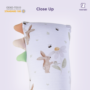 Bunny Blooms Snuggle Bamboo Pillow