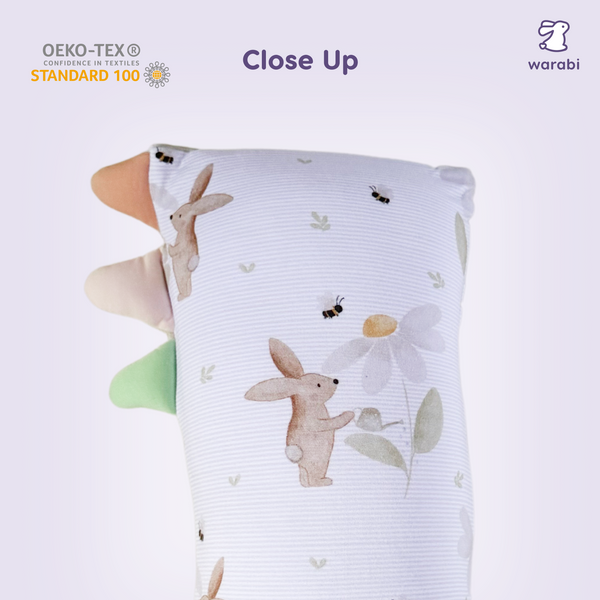 Bunny Blooms Snuggle Bamboo Pillow