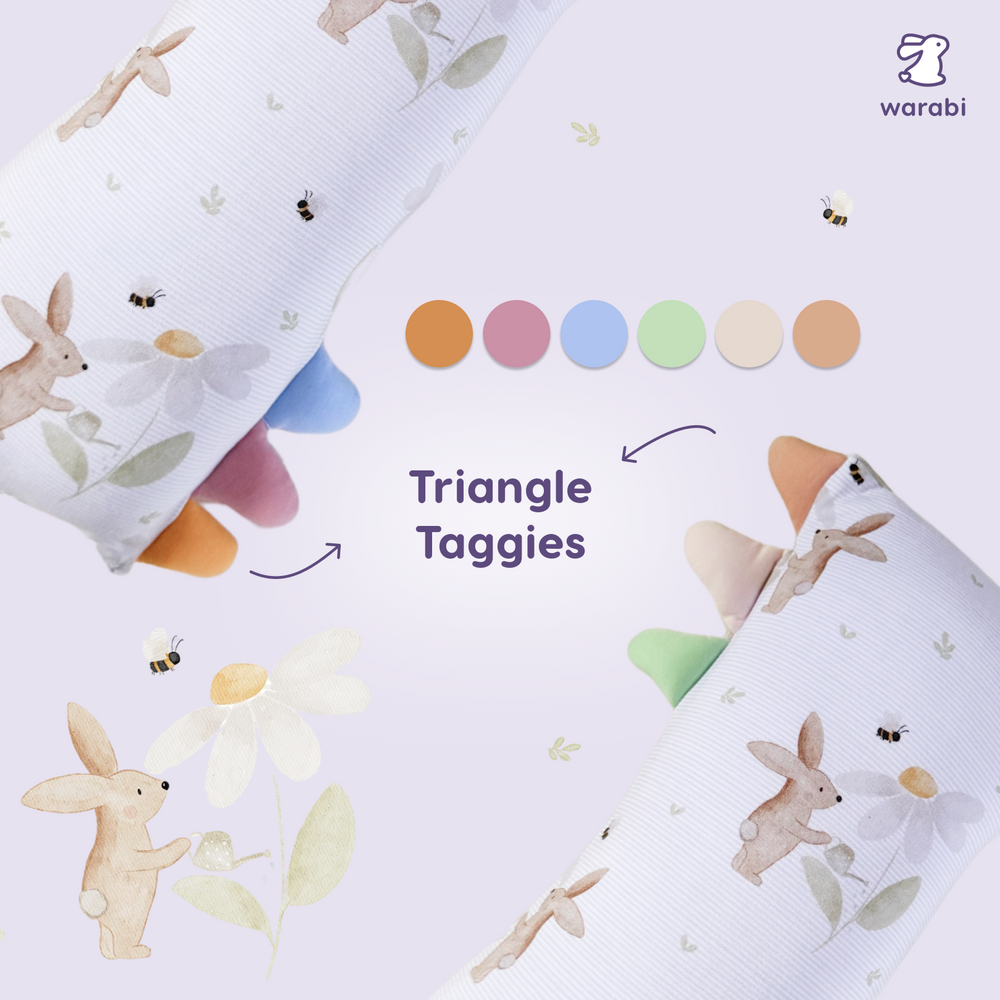 Bunny Blooms Snuggle Bamboo Pillow