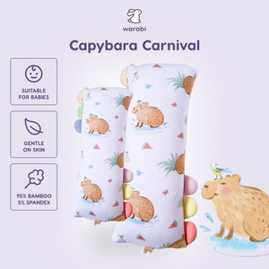 Capybara Carnival Snuggle Bamboo Pillow