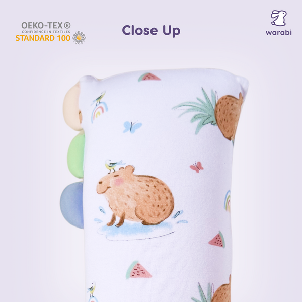 Capybara Carnival Snuggle Bamboo Pillow