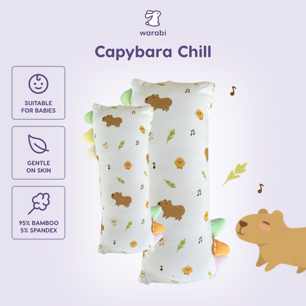 Capybara Chill Snuggle Bamboo Pillow