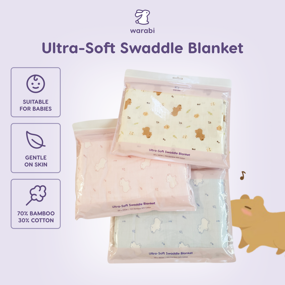 Ultra-Soft Swaddle Blanket - Capybara Series