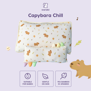 Capybara Chill Snuggle Bamboo Pillow