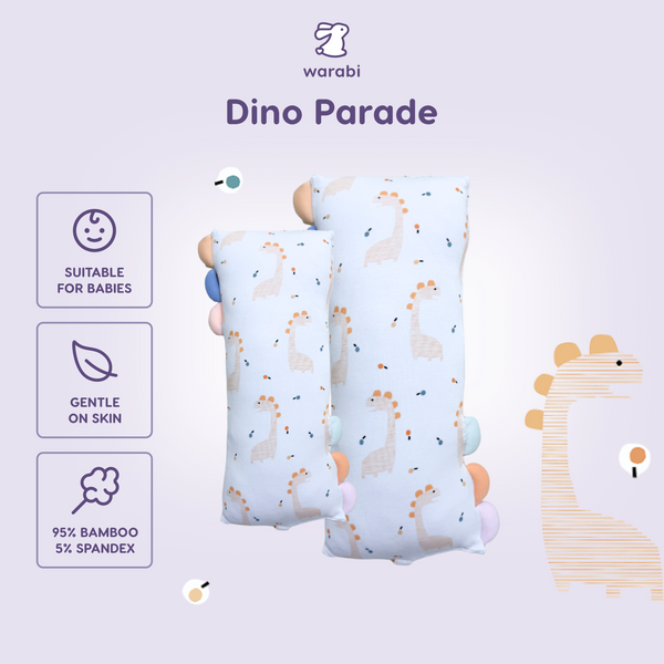 Dino Parade Snuggle Bamboo Pillow