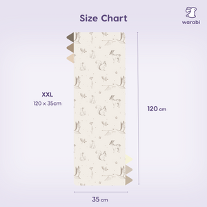 Forest Friends Snuggle Bamboo Pillow - Size S to XXL, Head Pillow Hypoallergenic, Baby-safe