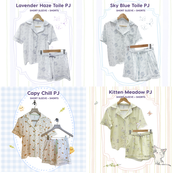 [BUNDLE] Kids Short Sleeve Bamboo Cloud PJ Set