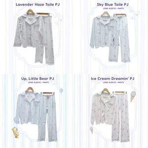 [BUNDLE] Kids Long Sleeve Top and Pants Cloud PJ Set