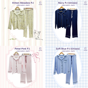 [BUNDLE] Kids Long Sleeve Top and Pants Cloud PJ Set