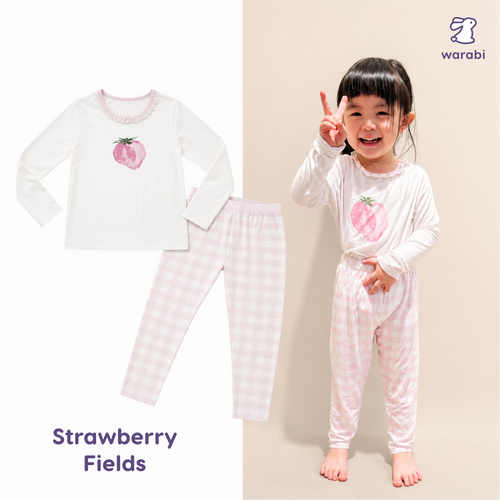 Warabi Kids Bamboo Long Sleeve 2 piece Pyjamas