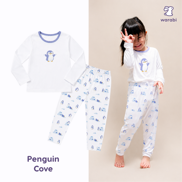 Warabi Kids Bamboo Long Sleeve 2 piece Pyjamas