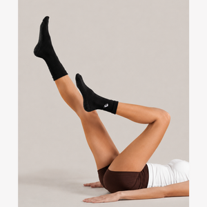 Pilates Grip Socks 🧦 | Non-Slip Anti-Skid Socks with Arch Support & Cushioned Half-Terry Sole | Yoga, Barre, Pilates & Studio Workout Socks for Women