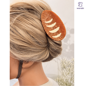 Bread Hair Medium Claw Clip Cellulose Acetate 🥖
