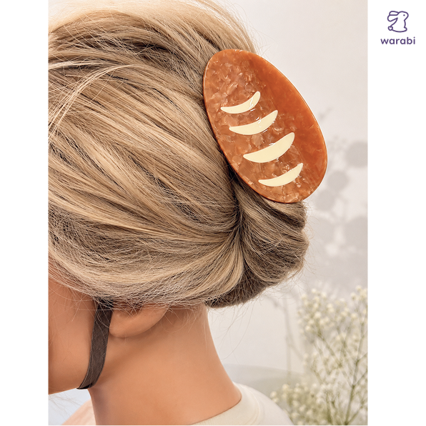 Bread Hair Medium Claw Clip Cellulose Acetate 🥖
