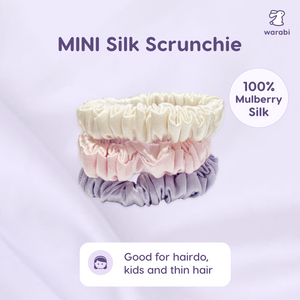 100% Mulberry MINI Silk Scrunchie