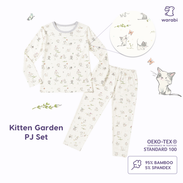 Warabi Kids Bamboo Long Sleeve 2 piece Pyjamas