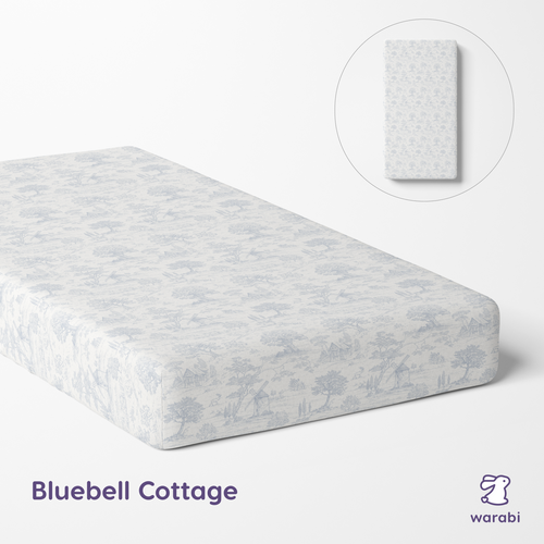 Bamboo Cot Sheets for Babies & Toddlers | Ultra Soft Cooling Fitted Crib Mattress Cover | Breathable Bamboo Baby Bedding