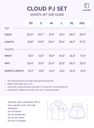 Capybara Chill Cloud PJ Set – Short Sleeve Top + Shorts
