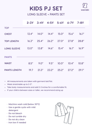 [BUNDLE] Kids Long Sleeve Top and Pants Cloud PJ Set