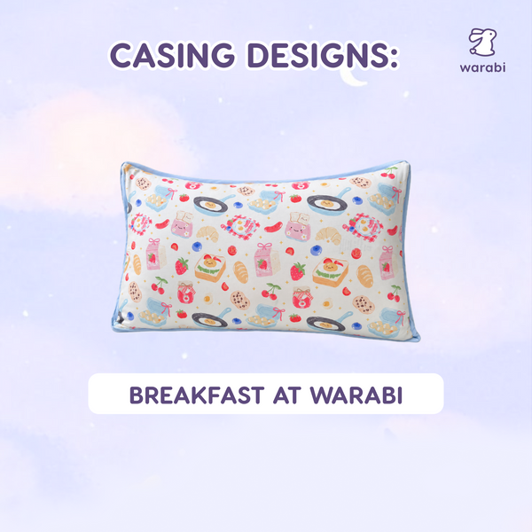 [BRADPAPA BUNDLE] BREAKFAST KIDS HEAD PILLOW + CASING