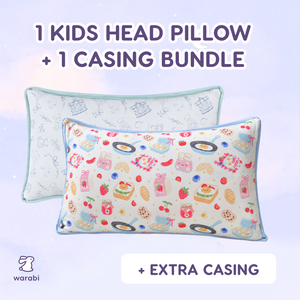[BRADPAPA BUNDLE] BREAKFAST KIDS HEAD PILLOW + CASING