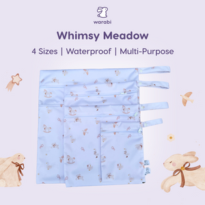 Wet Bags – Waterproof Reusable Diaper Bag | Baby Nappy, Swim & Laundry Pouch (4 Sizes)