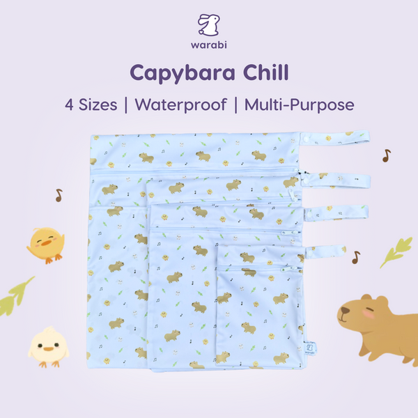 Wet Bags – Waterproof Reusable Diaper Bag | Baby Nappy, Swim & Laundry Pouch (4 Sizes)