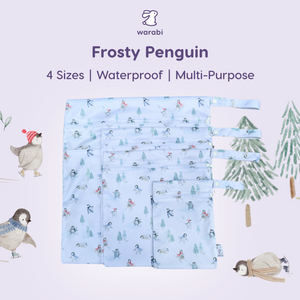 Wet Bags – Waterproof Reusable Diaper Bag | Baby Nappy, Swim & Laundry Pouch (4 Sizes)