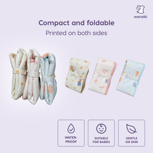 Waterproof Diaper Mat – Padded, Foldable, Leak-Proof Design & Gentle on Skin