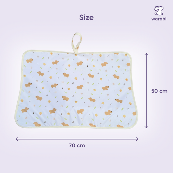 Waterproof Diaper Mat – Padded, Foldable, Leak-Proof Design & Gentle on Skin