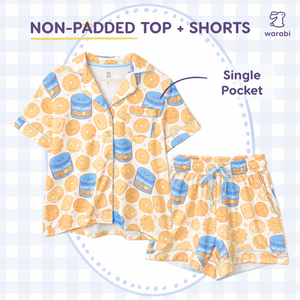 Butter Cookie Short Sleeve + Shorts Cloud PJ Set