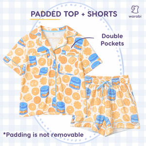Butter Cookie Short Sleeve + Shorts Cloud PJ Set