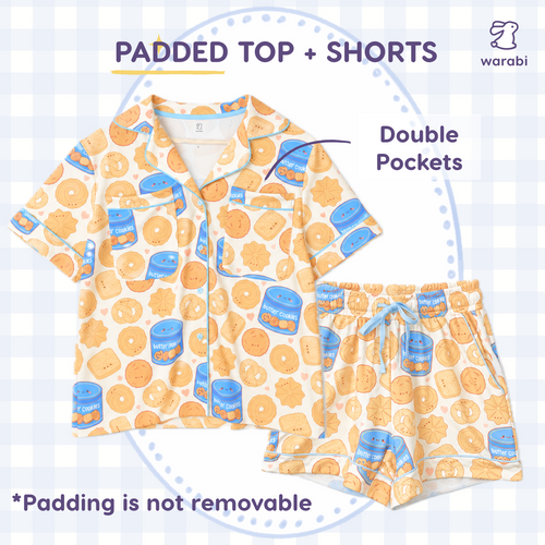 Butter Cookie Short Sleeve + Shorts Cloud PJ Set