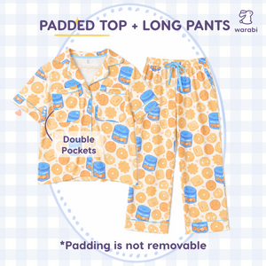 Butter Cookie Short Sleeve + Long Pants Cloud PJ Set