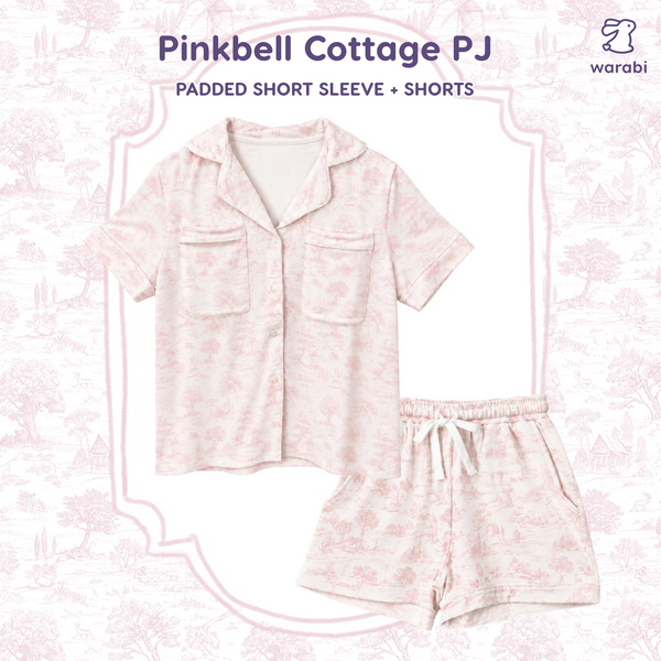 Pinkbell Padded Short Sleeve + Shorts Cloud PJ Set