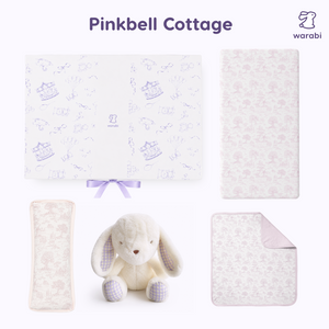 Warabi Signature Gift Box 🎁 Bamboo pillow, blanket, cot sheets and plushie
