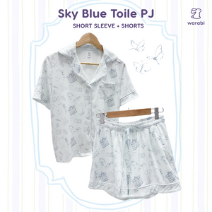 Kids Bamboo Short Sleeve + Shorts Cloud PJ Set (Multiple Designs)